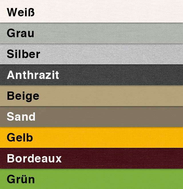 Shadeone Segeltuch Farben Shadeone Segeltuch Farben